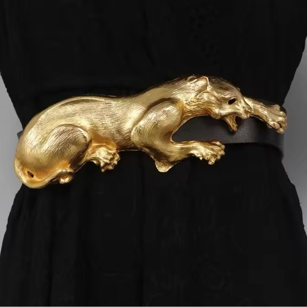 Gold Panther Belt